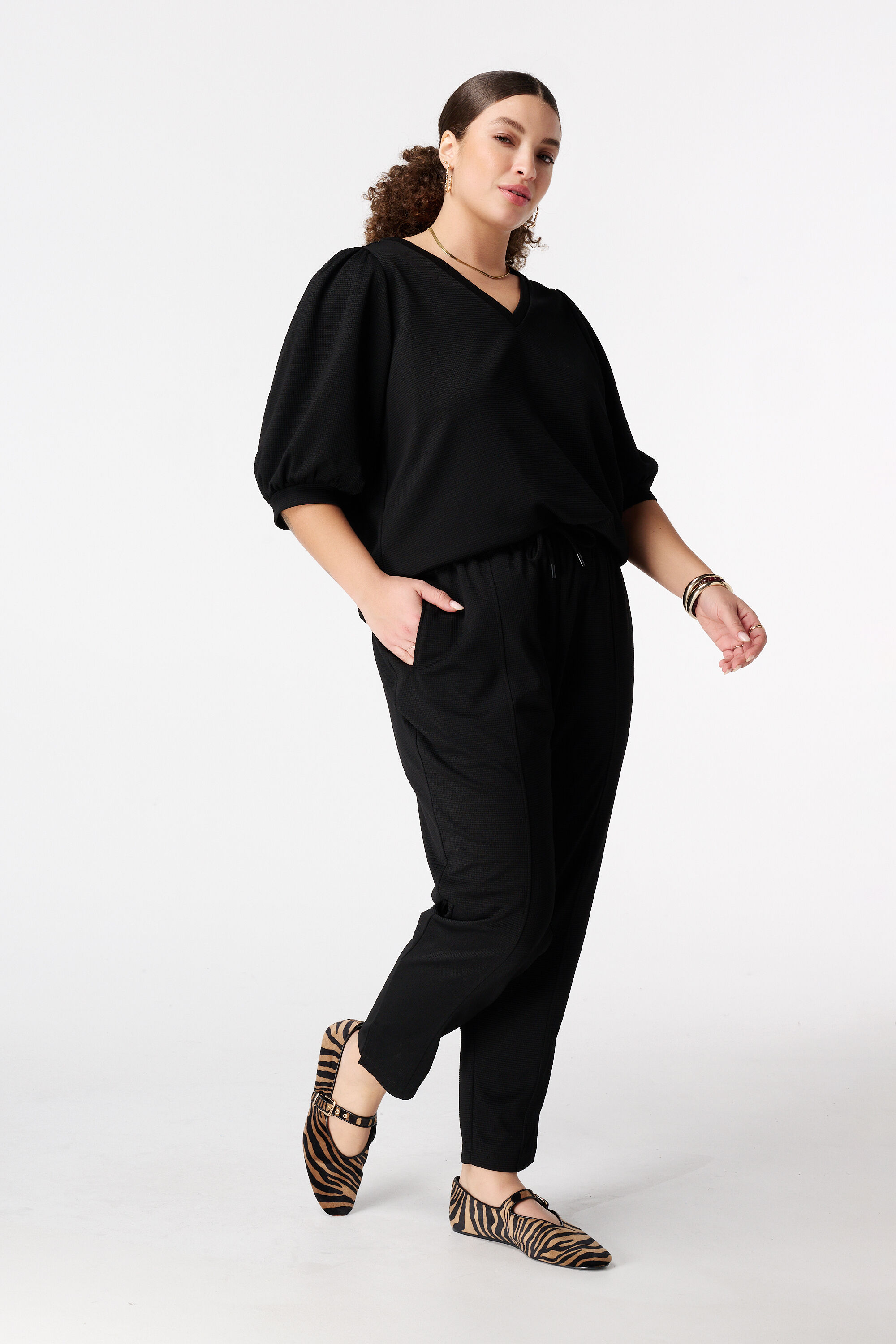 Top met pofmouwen image number 5