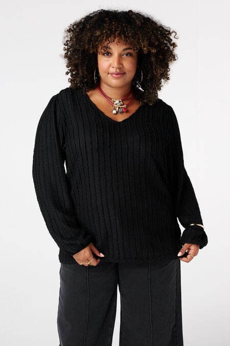 Top met geplooide details Top met geplooide details