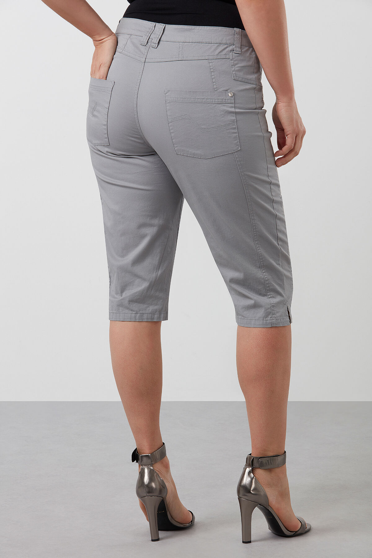 Katoenen capri broek image number 3