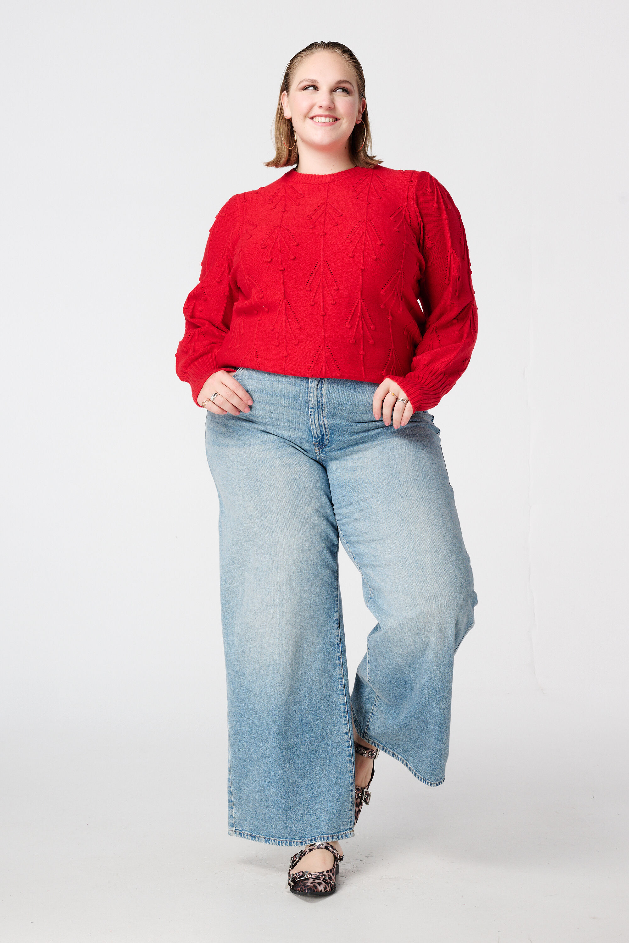 Gebreide trui met patroon image number 5