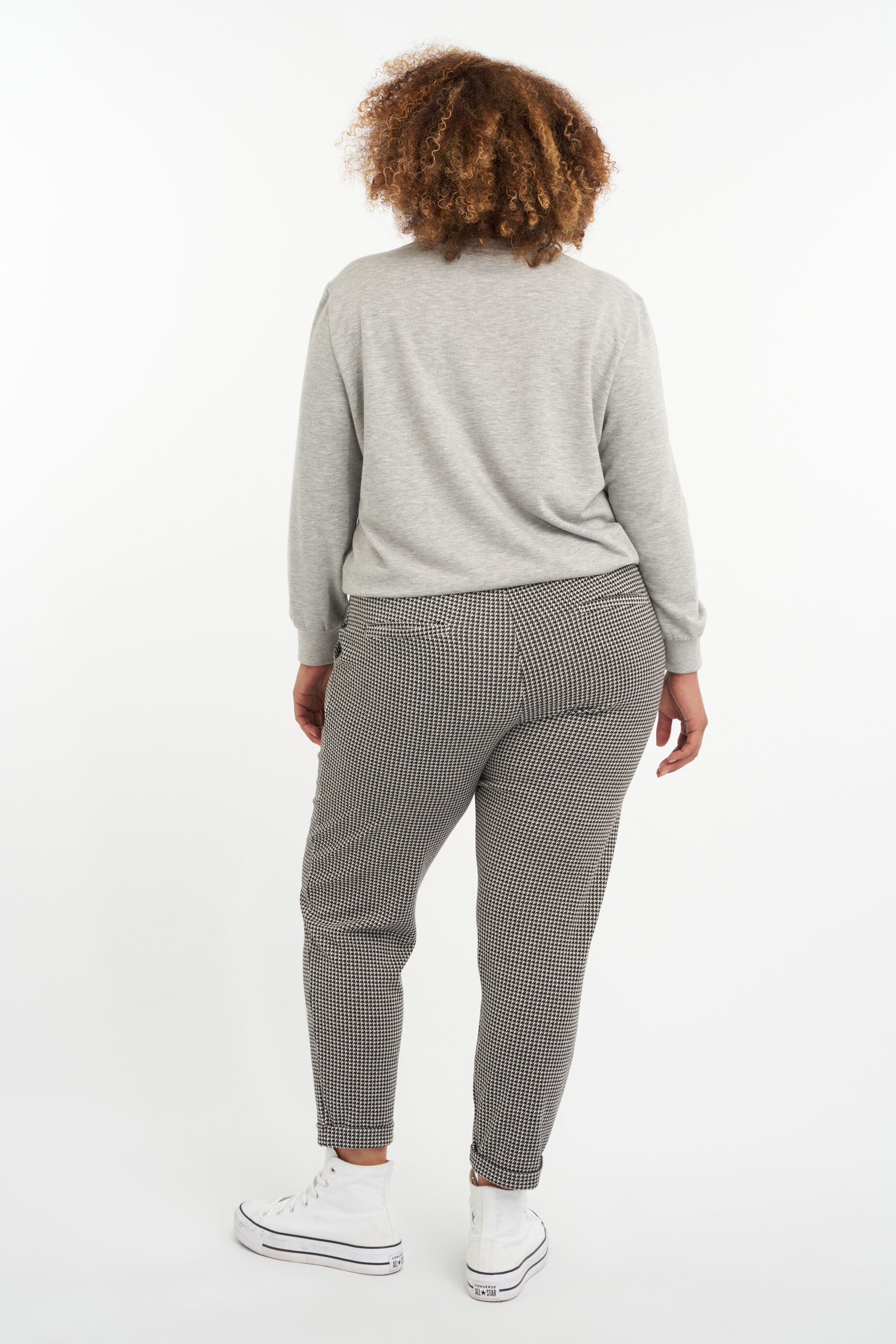 Pantalon ample &agrave; carreaux image number 3