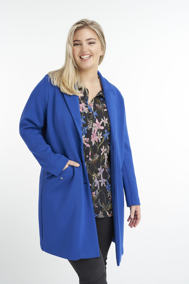 Long manteau en jersey  image number 4