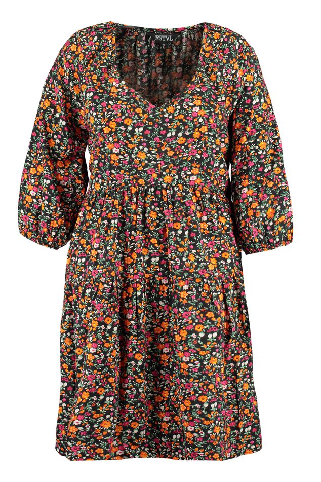 A-lijn jurk met print image number 1