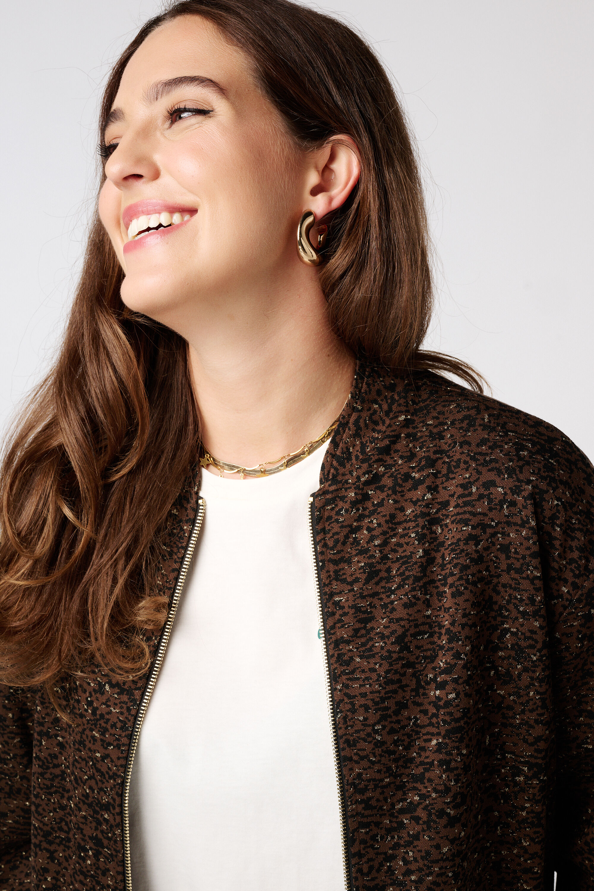 Bomber jasje met print image number 4