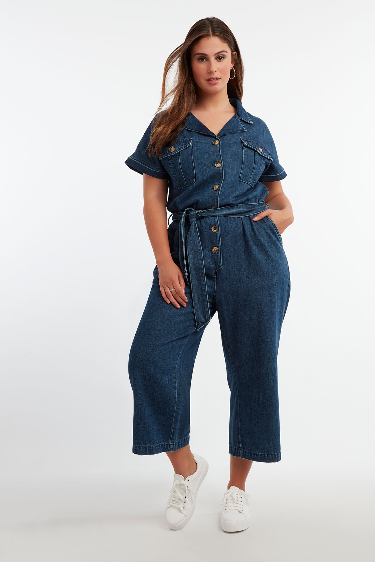 Denim boiler suit image number 4