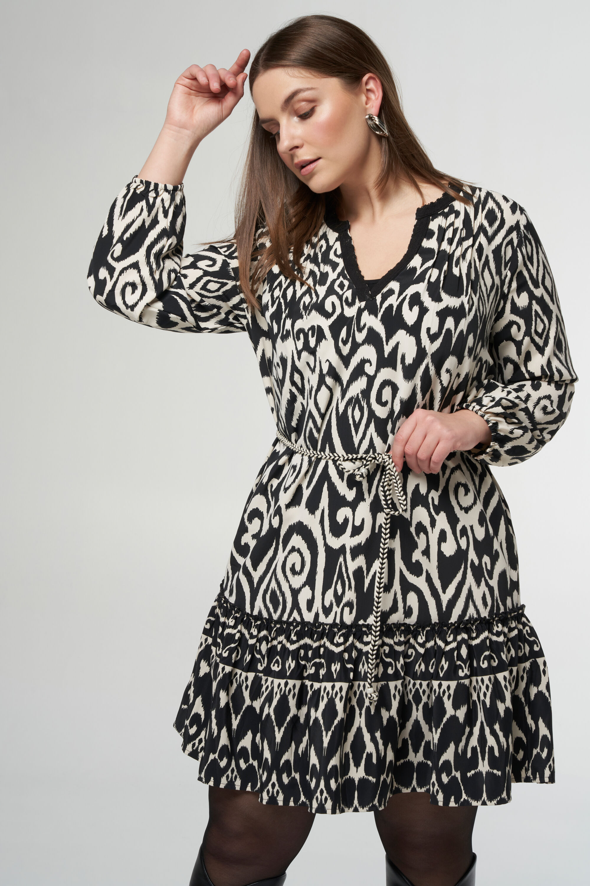 Robe midi &agrave; imprim&eacute; image number 5