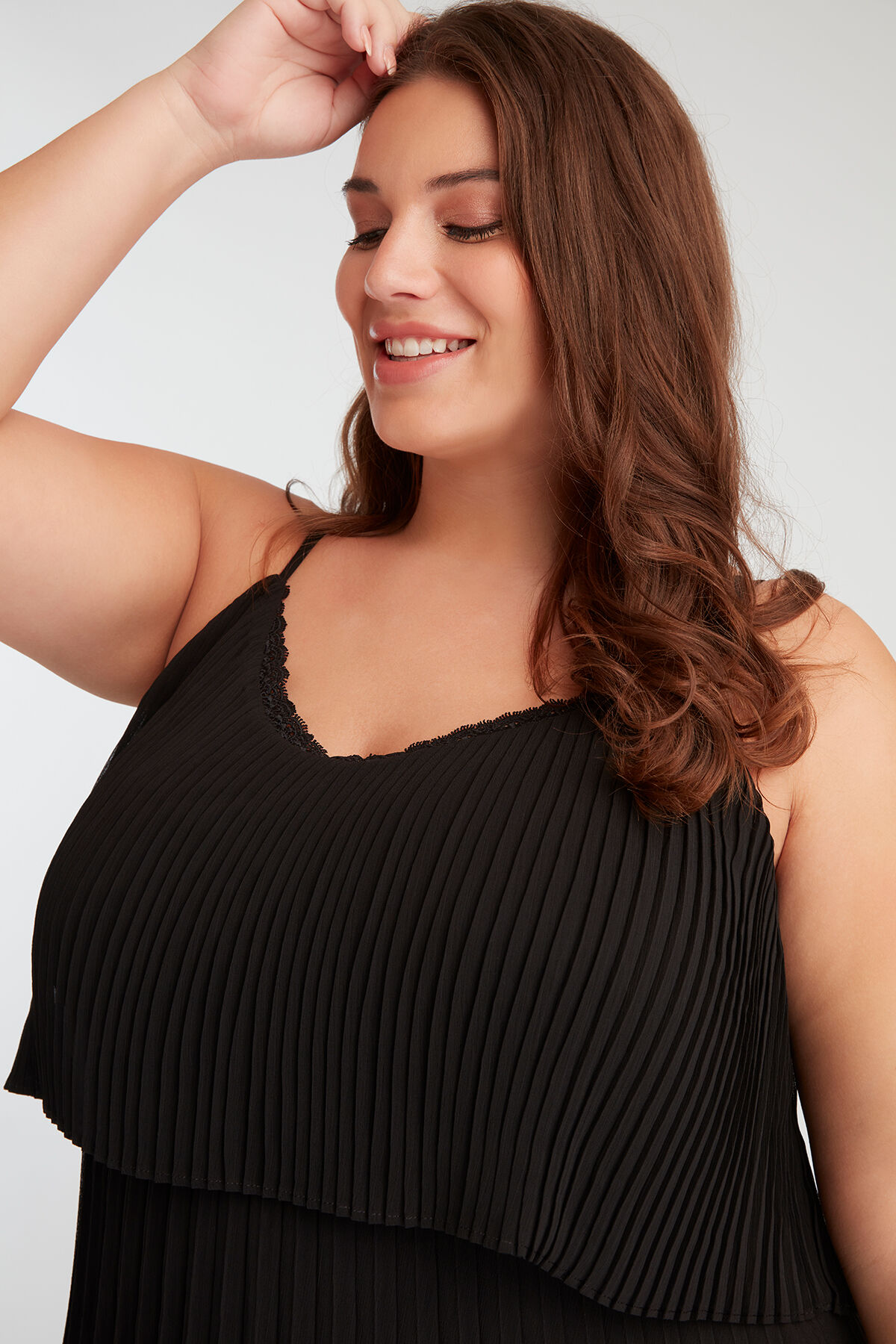 Pliss&eacute; jurk image number 4