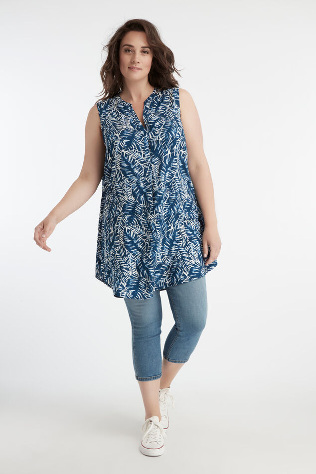 Mouwloze lange blouse image number 5