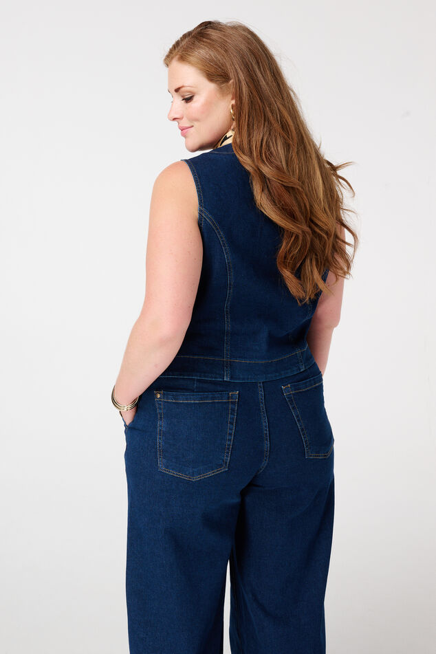 Veste sans manches avec boutons dorés image number 3