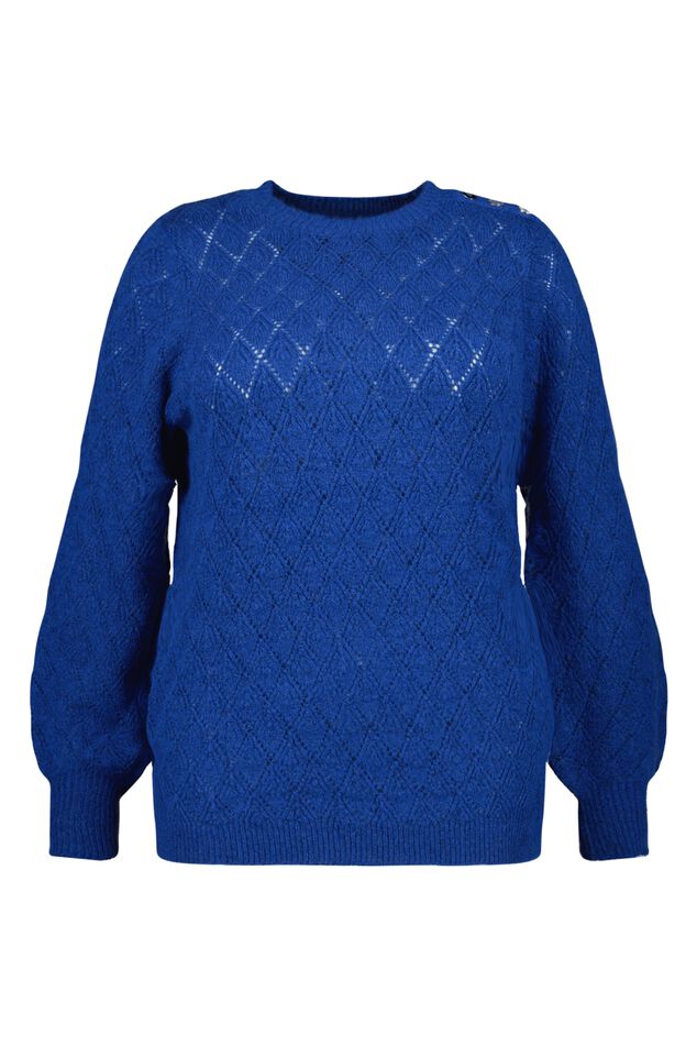 Fijngebreide trui met patroon image number 1