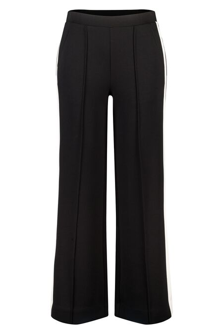 Wijde pantalon met contraststreep