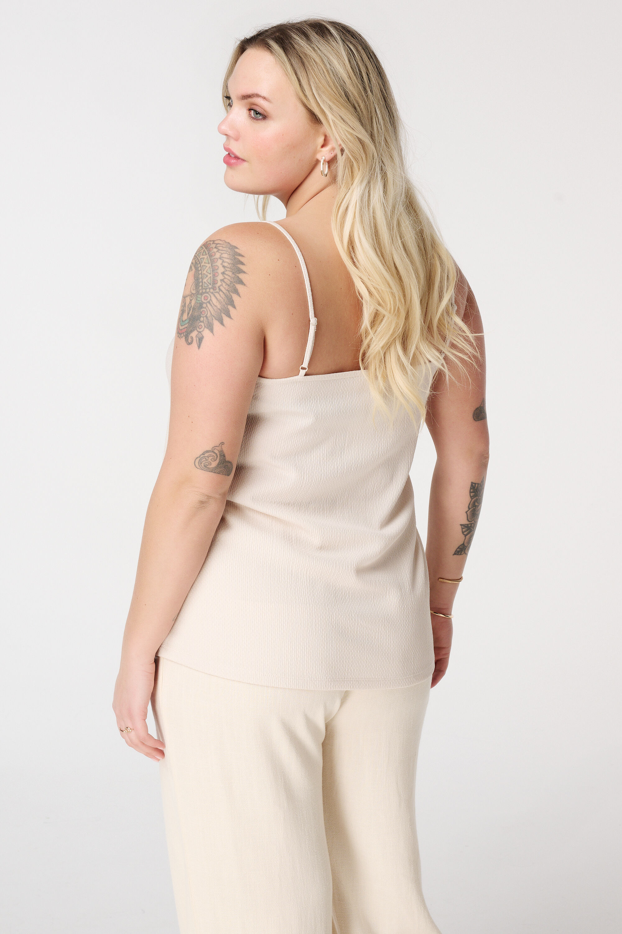 Mouwloze top met structuur image number 3