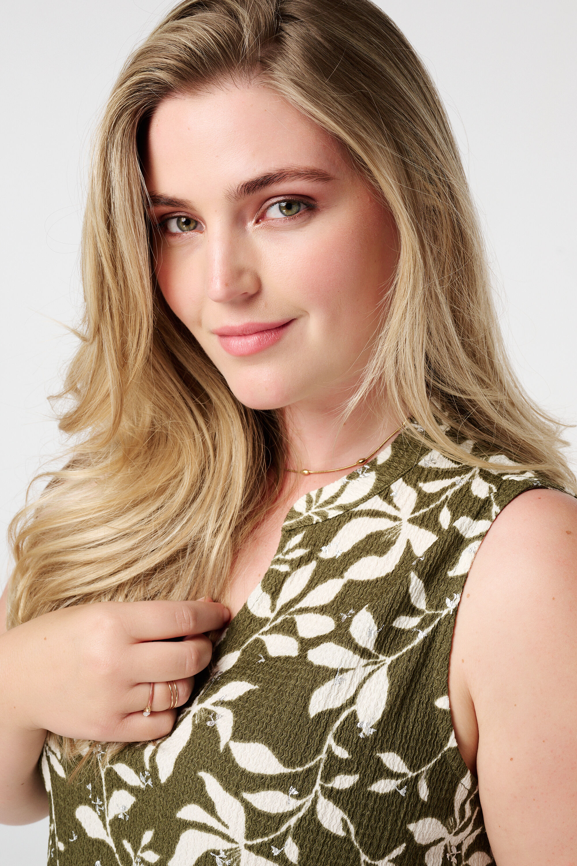 Mouwloze top met print image number 4