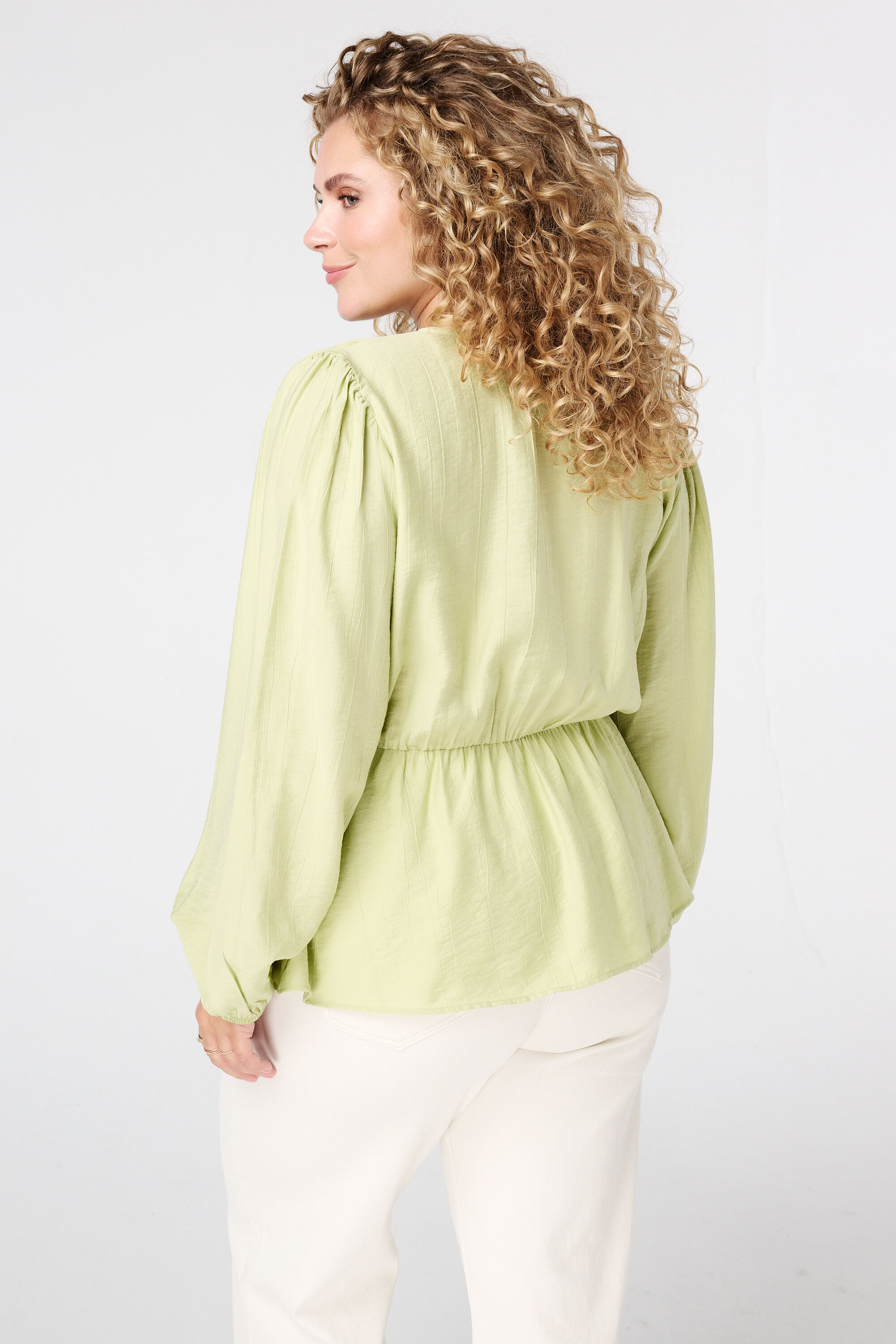 Blouse &agrave; effet p&eacute;plum image number 3