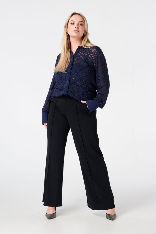 Top met kant en pailetten image number 5