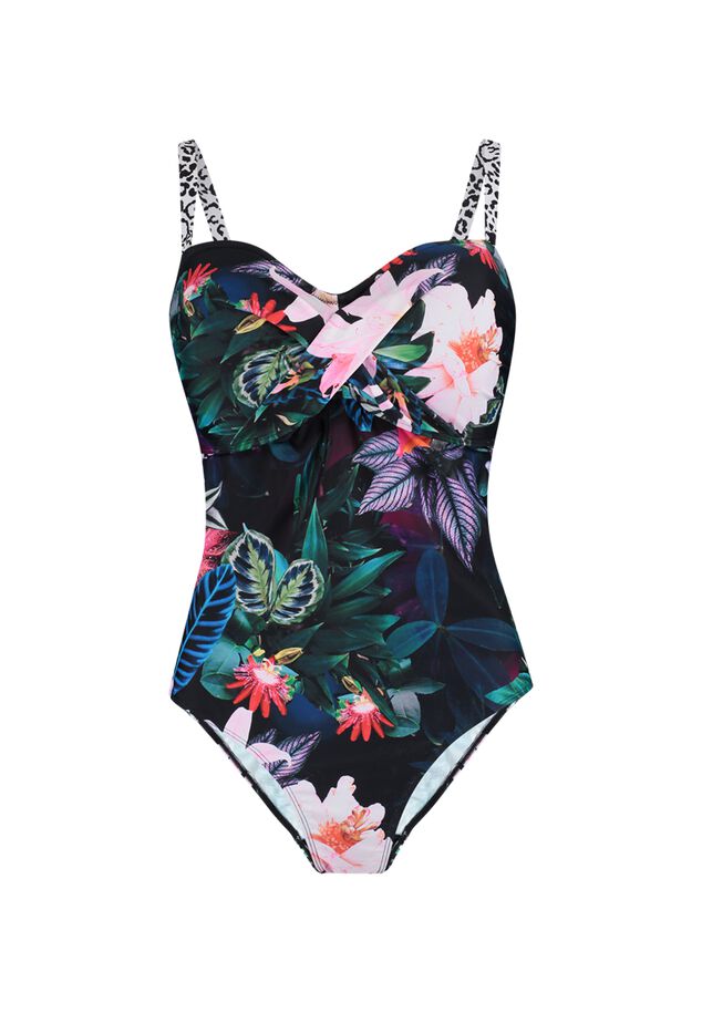 Sapph badpak met tropische print - Caló des Moro image number 0