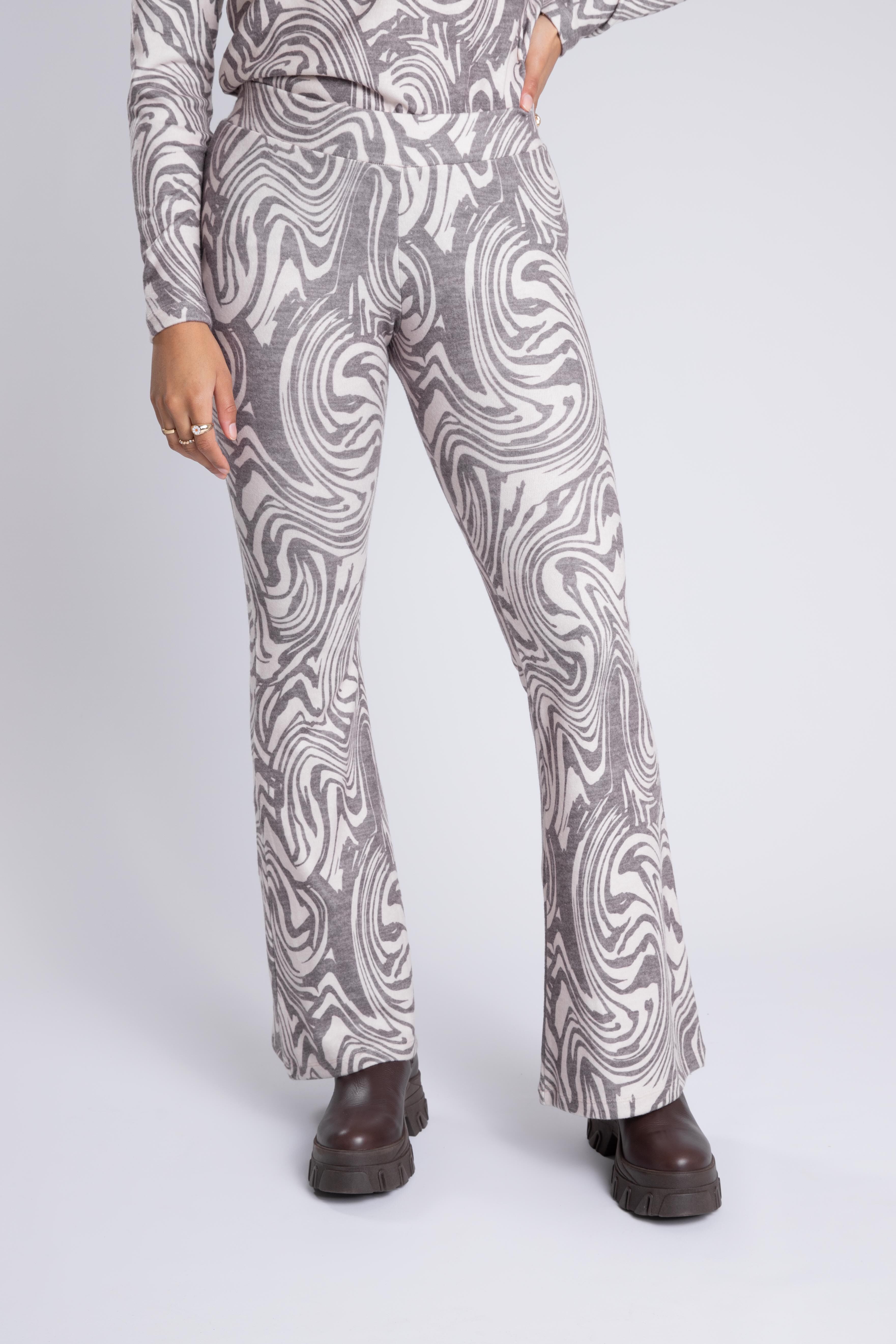 Flared legging met print image number 4