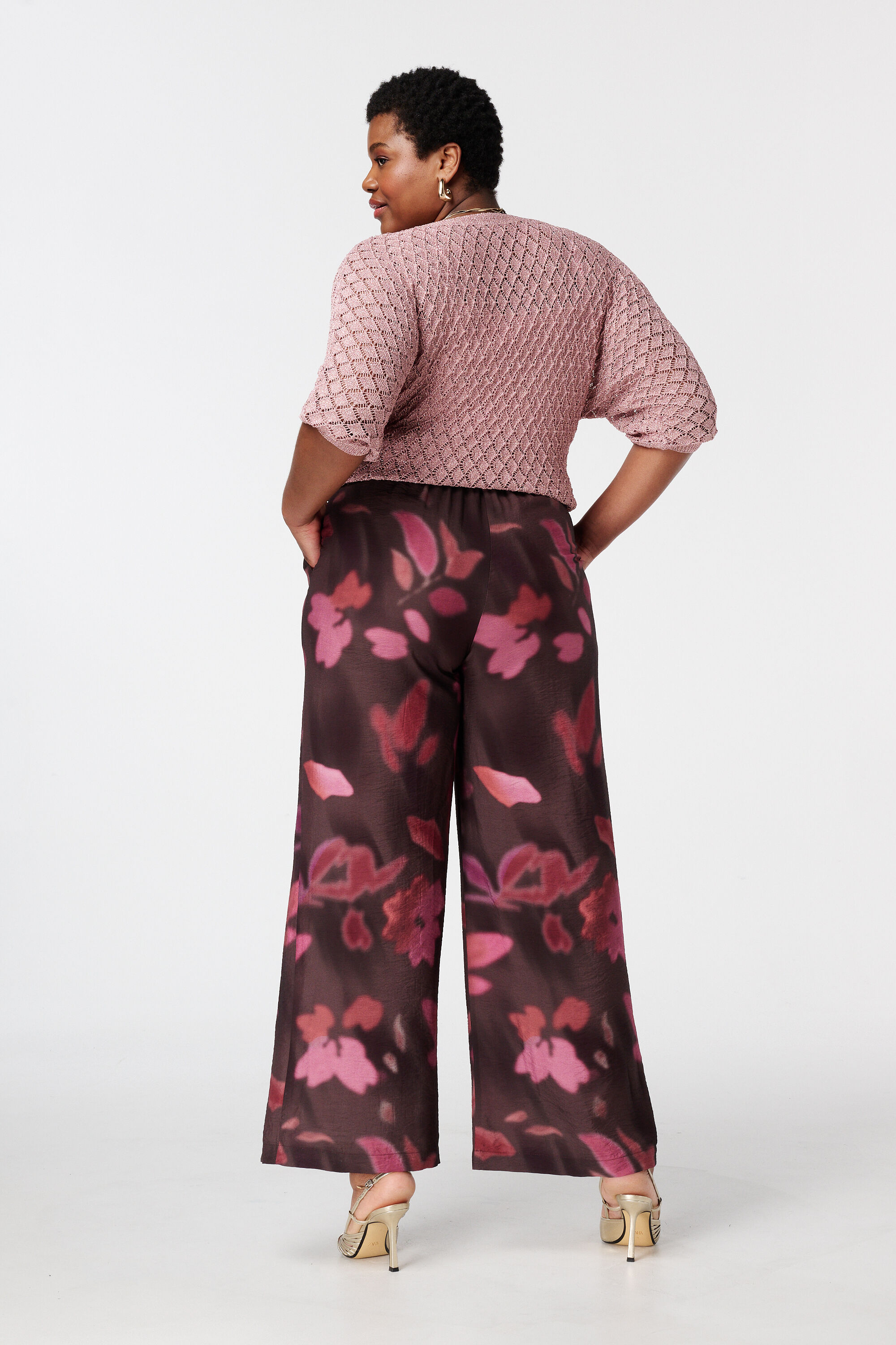 Pantalon wide leg imprim&eacute; image number 3