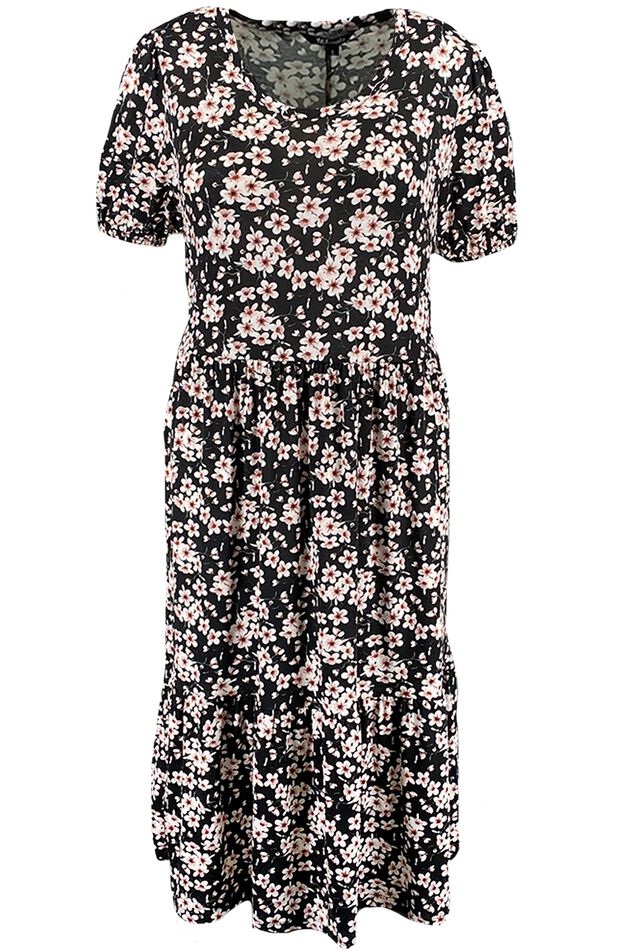 Lange jurk met bloemenprint image number 2