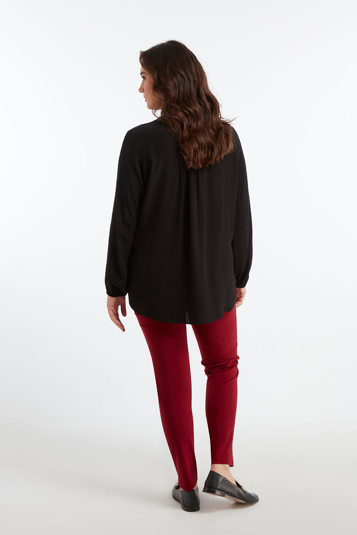 Slim leg bengaline broek image number 4