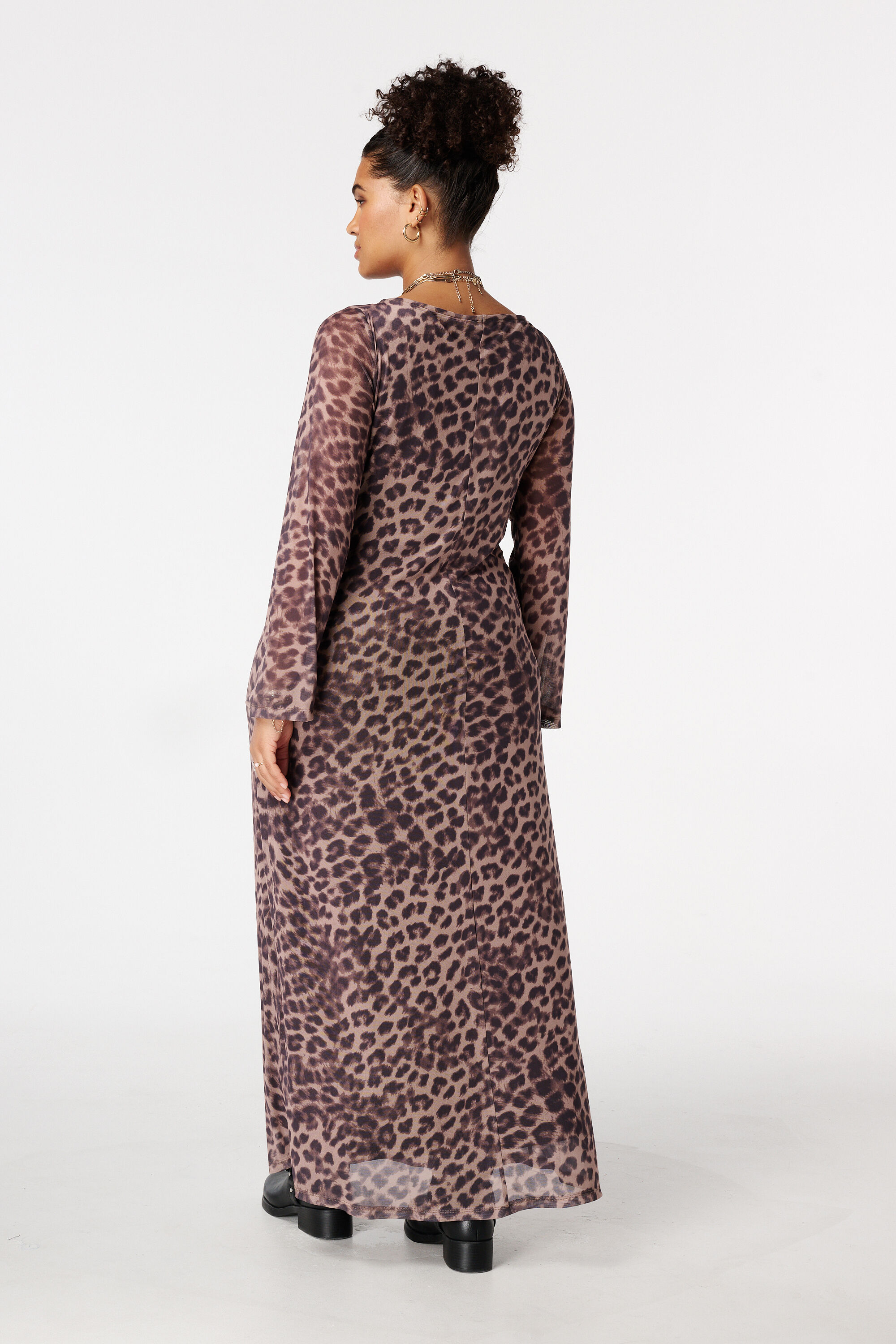 Maxi jurk van mesh image number 3