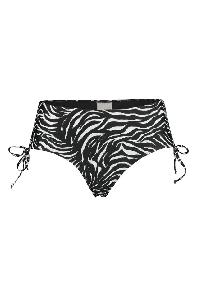 High waisted bikini broekje met print image number 2