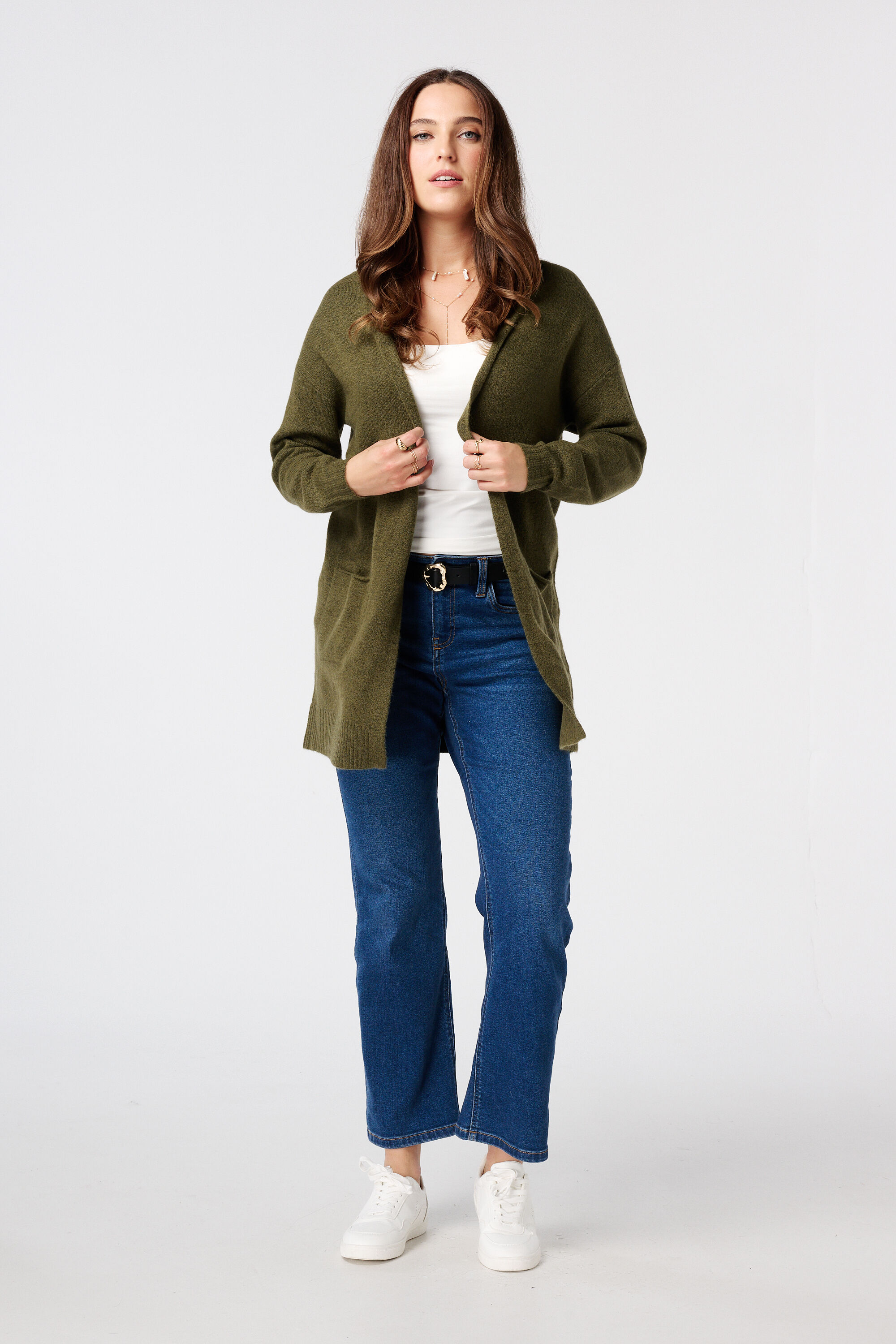 Halflang vest met steekzakken image number 5