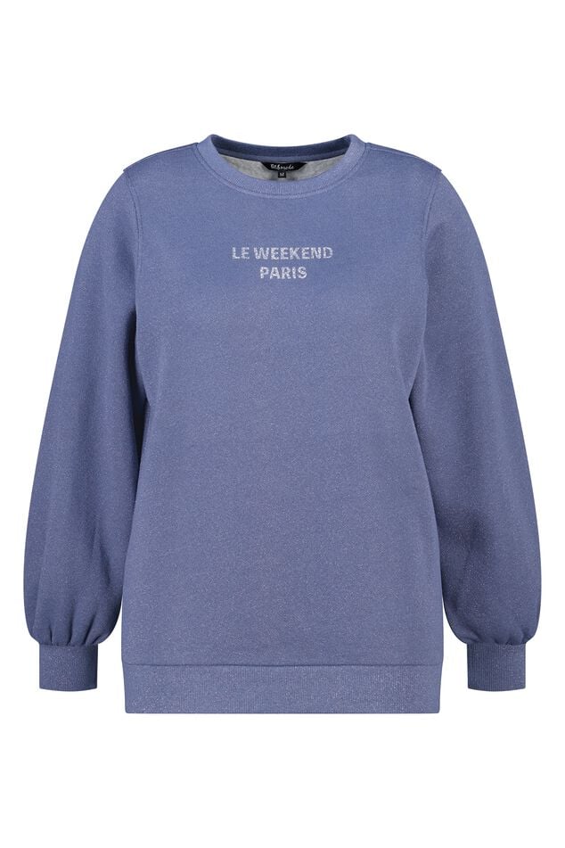 Sweat-shirt avec texte en lurex et paillettes image number 1