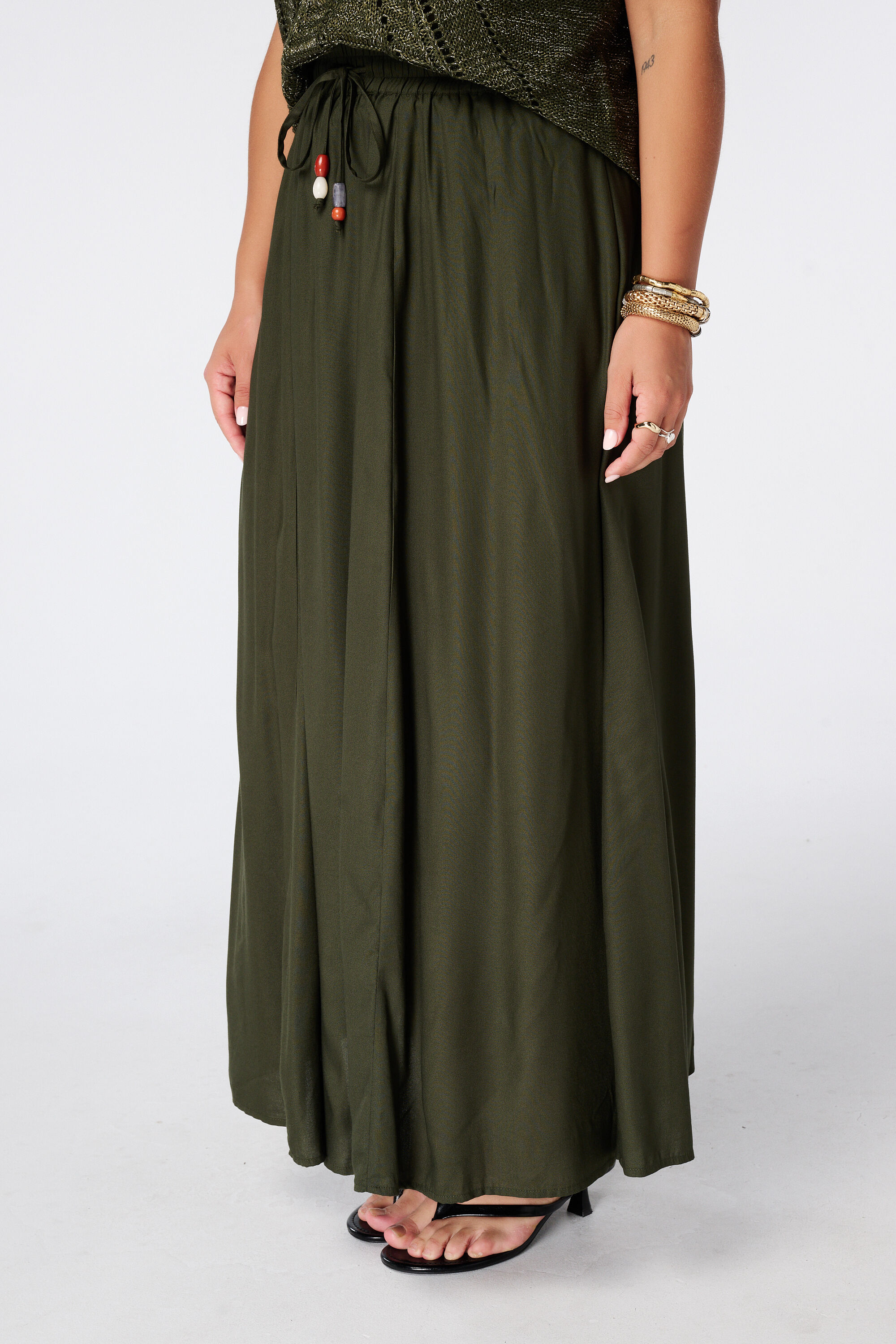 Maxi rok met elastische taille image number 5