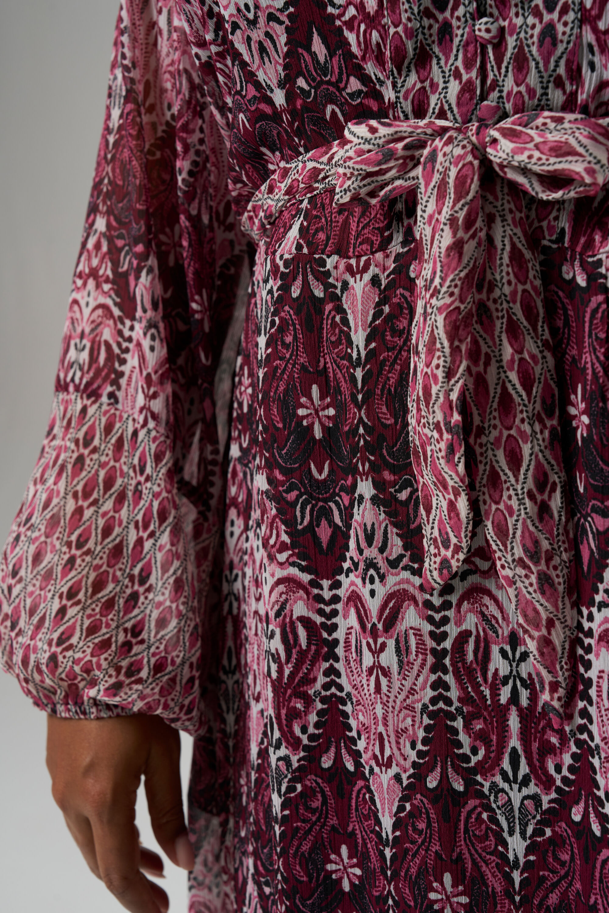 Maxi jurk met V-hals image number 4