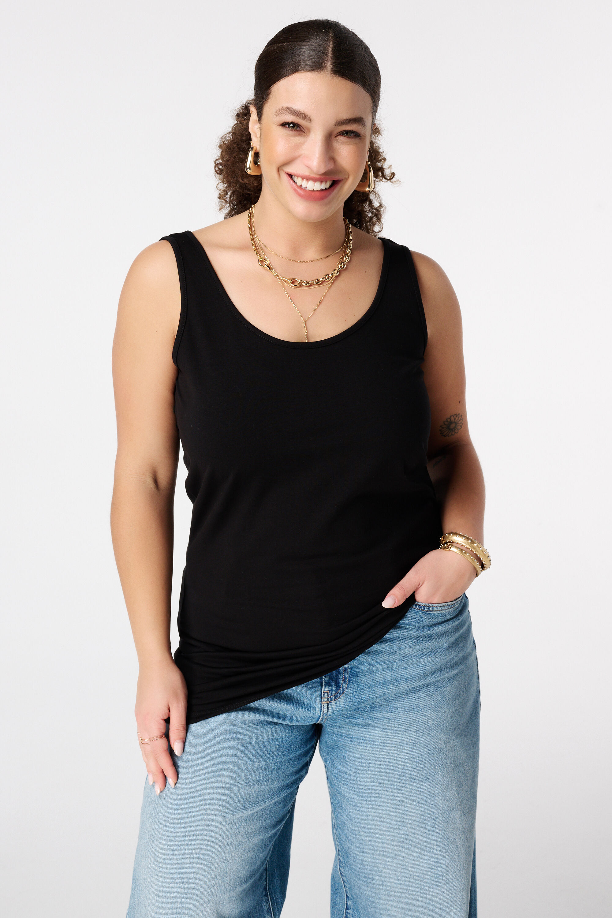 D&eacute;bardeur extra long en coton