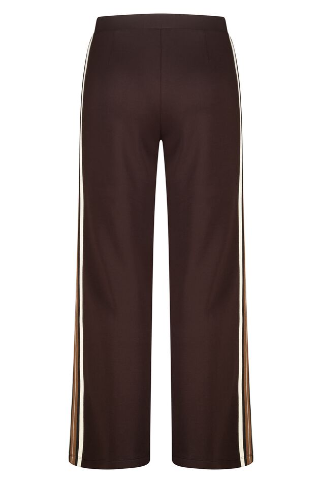 wide fit pantalon met bies aan de zijkant image number 2