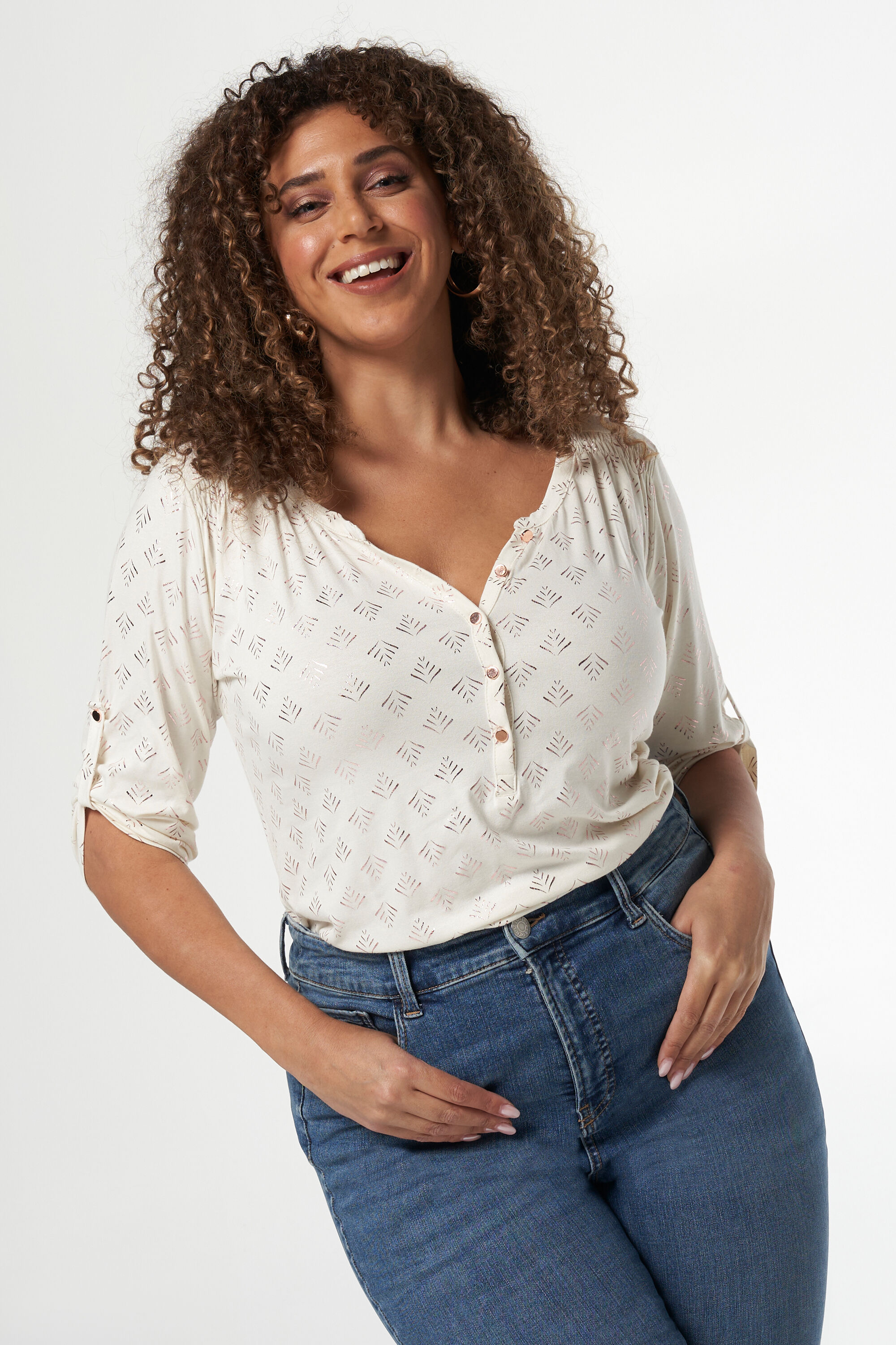 Haut &agrave; boutons  image number 0