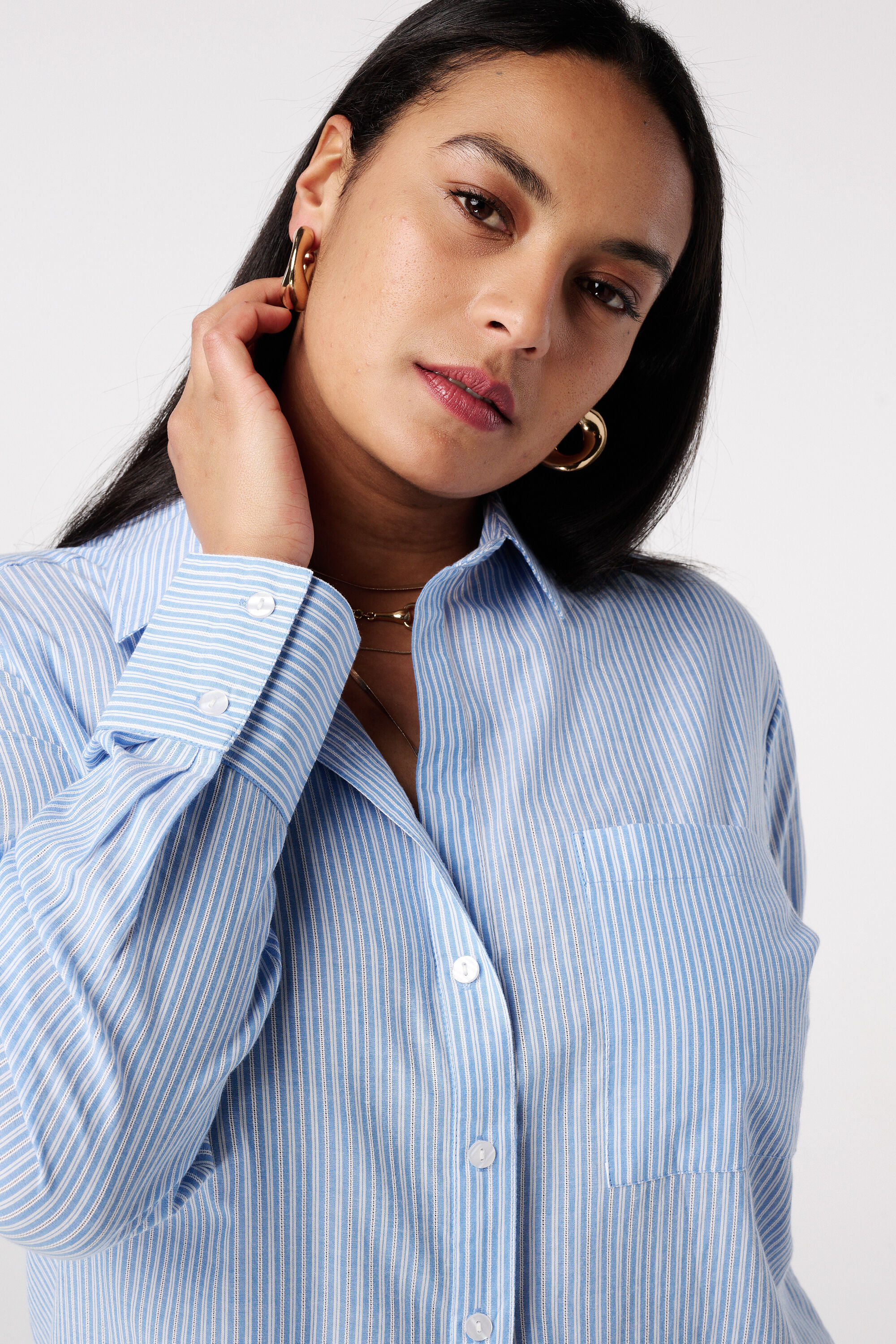 Blouse ray&eacute;e image number 4