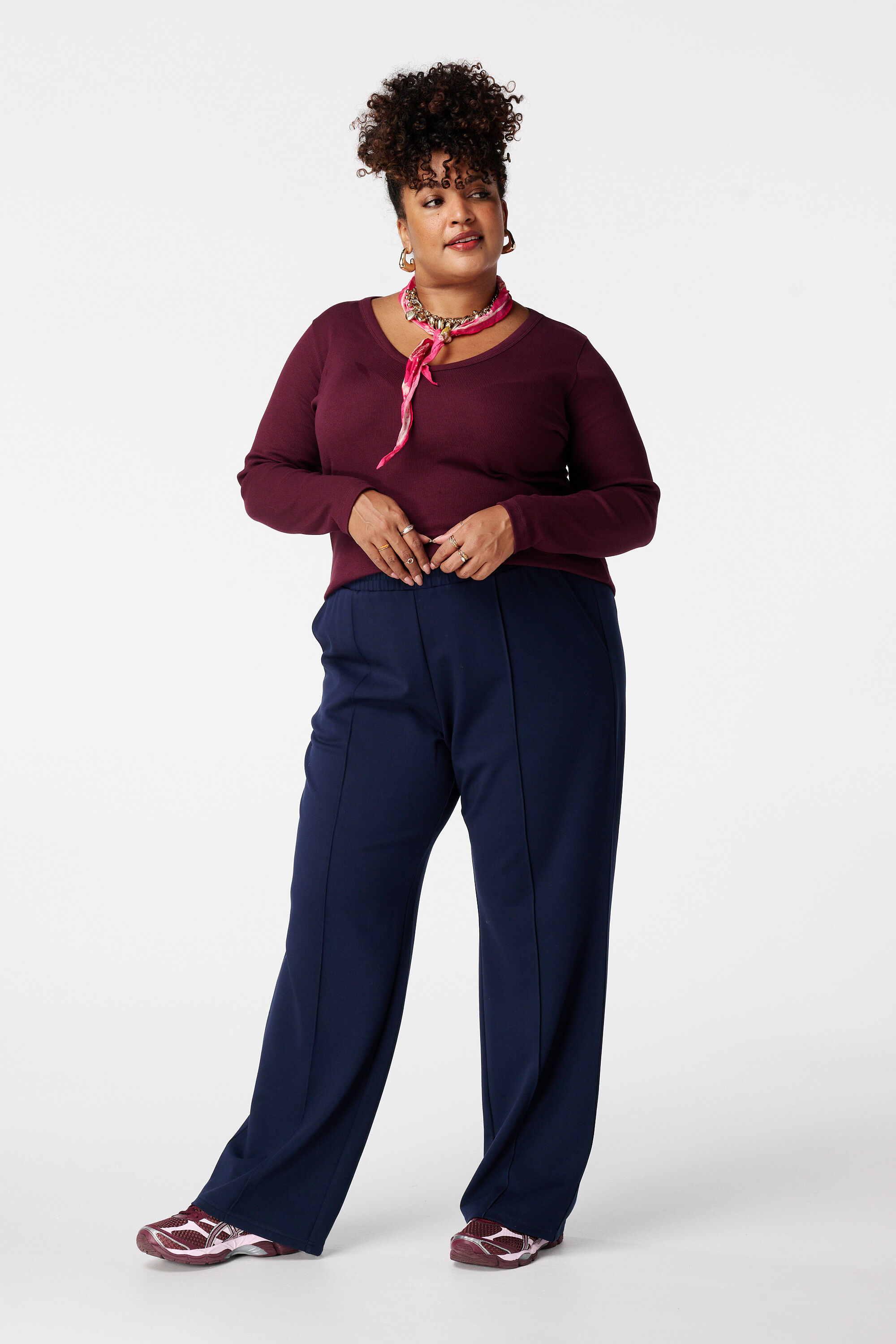 Haut c&ocirc;tel&eacute; &agrave; manches longues image number 5