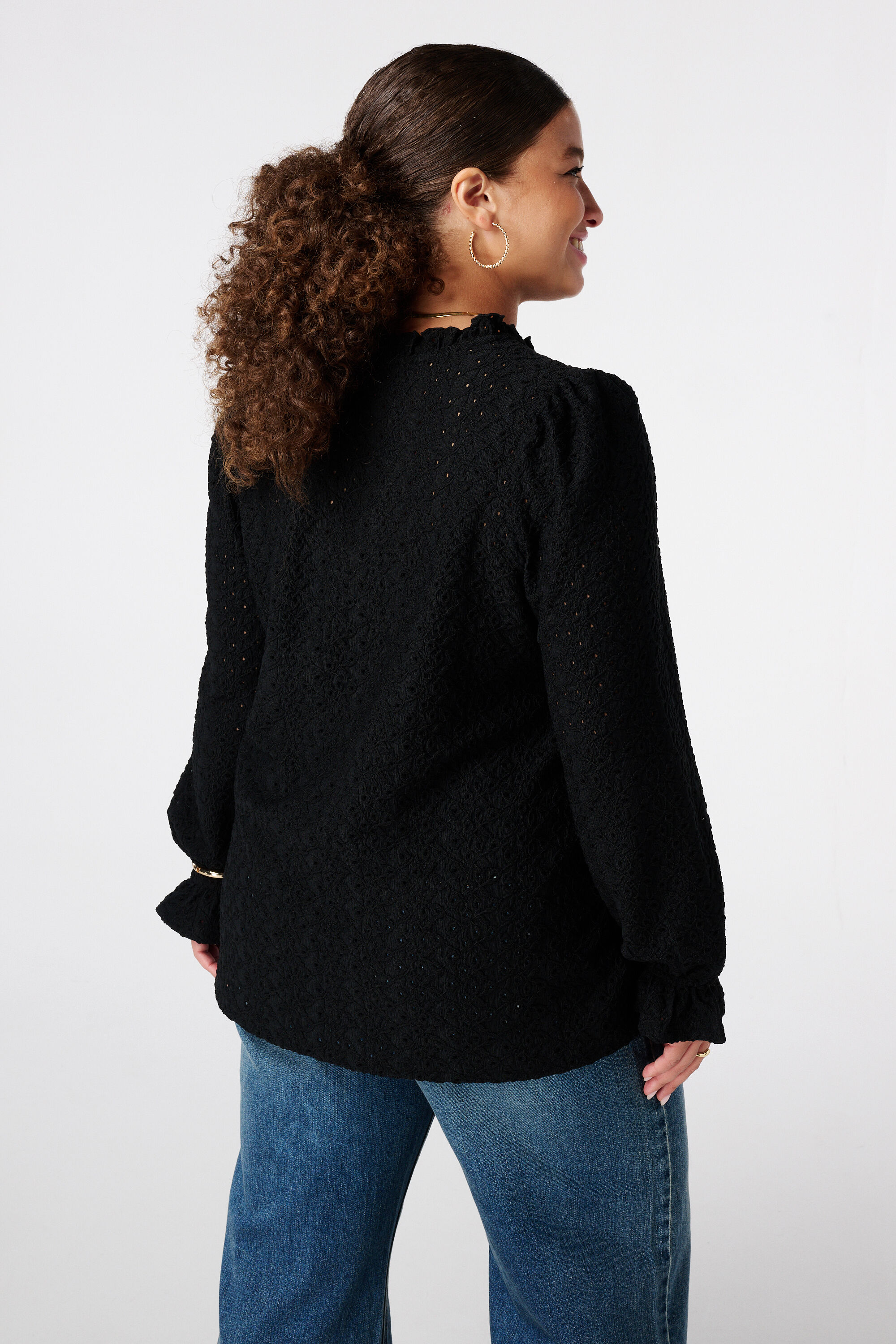  Top met broderie image number 3