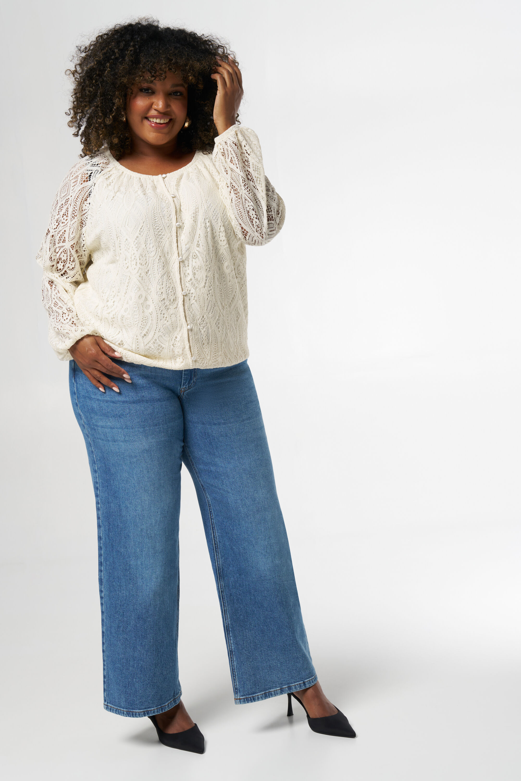 Top met kant image number 5