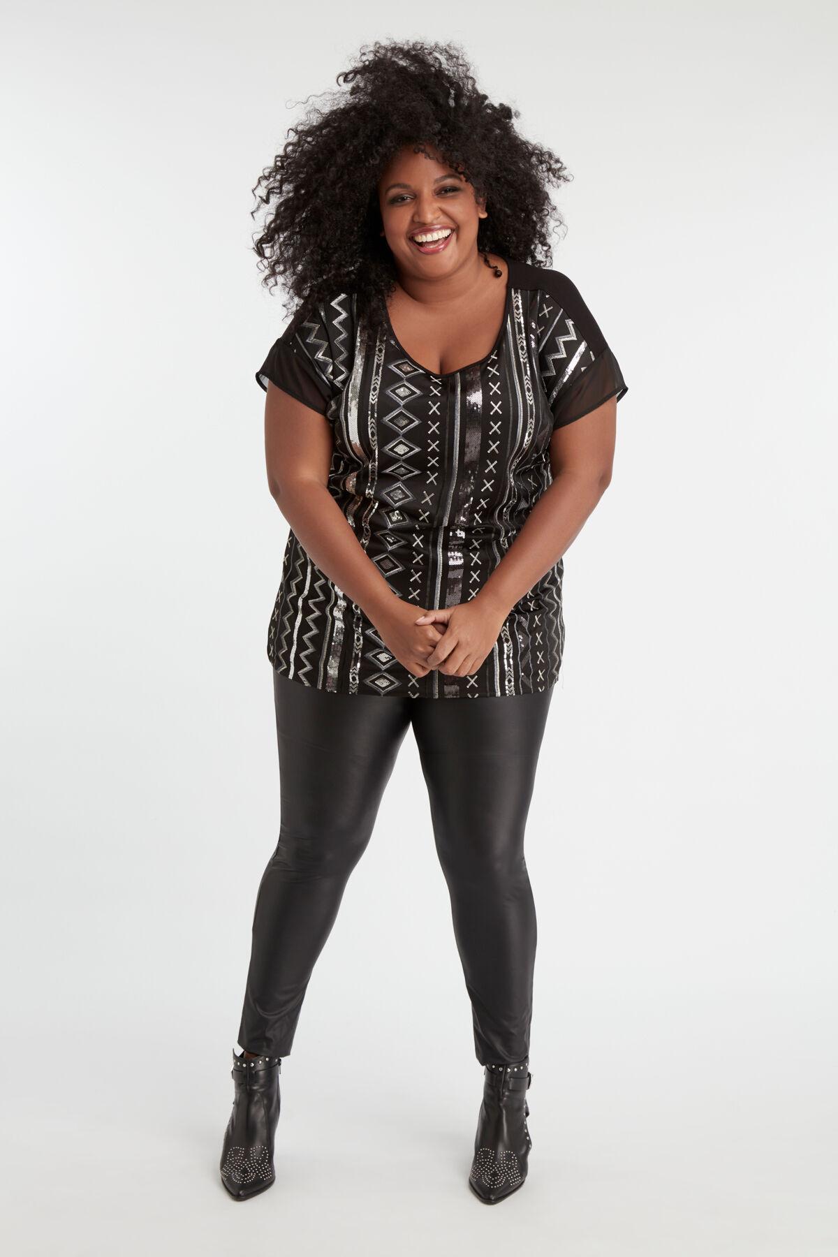 Legging van imitatieleer image number 5