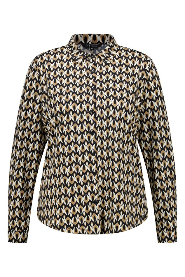 Jersey blouse met print image 1