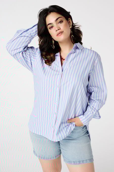 Overhemdblouse van katoen Overhemdblouse van katoen