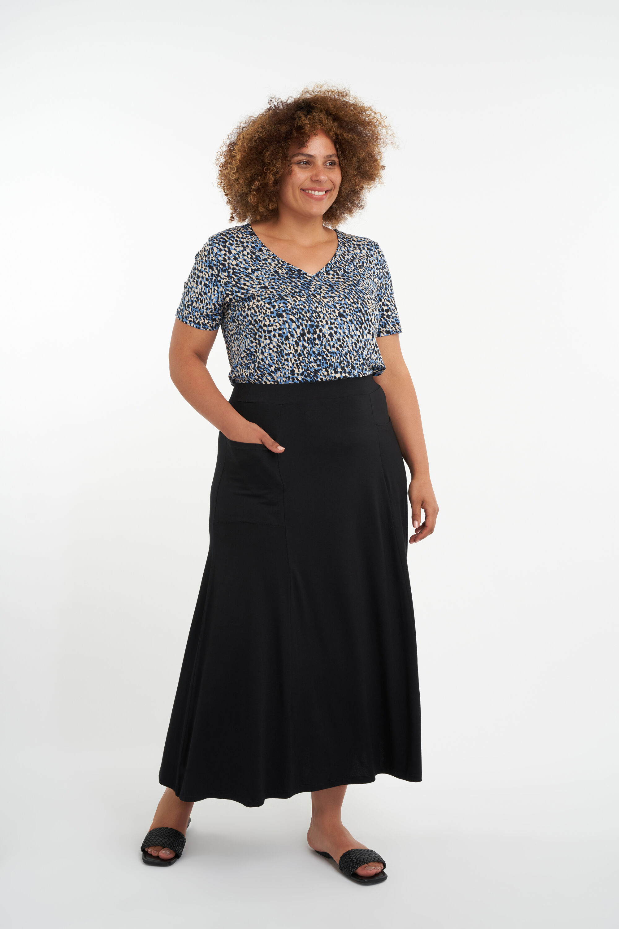 Maxi rok met zakken outlet