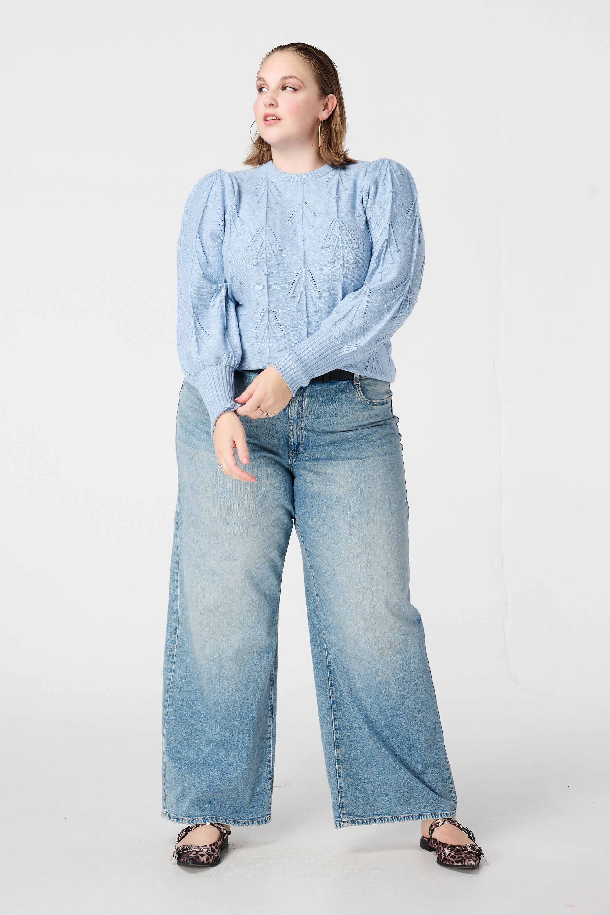 Gebreide trui met patroon image number 5