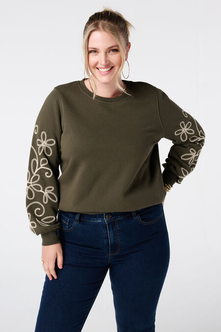 Pull avec détails brodés Pull avec détails brodés