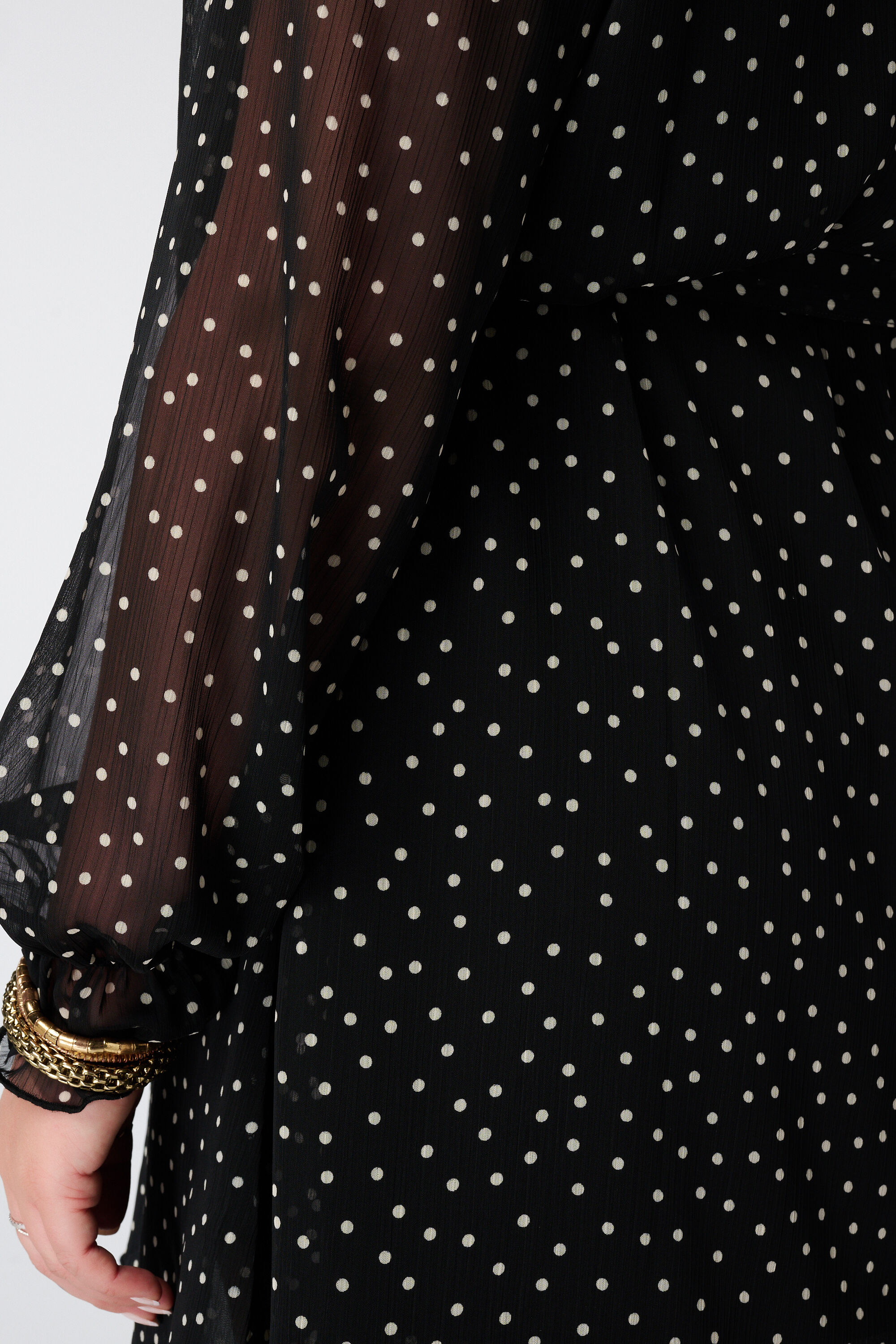 Jurk met polka dot image number 4