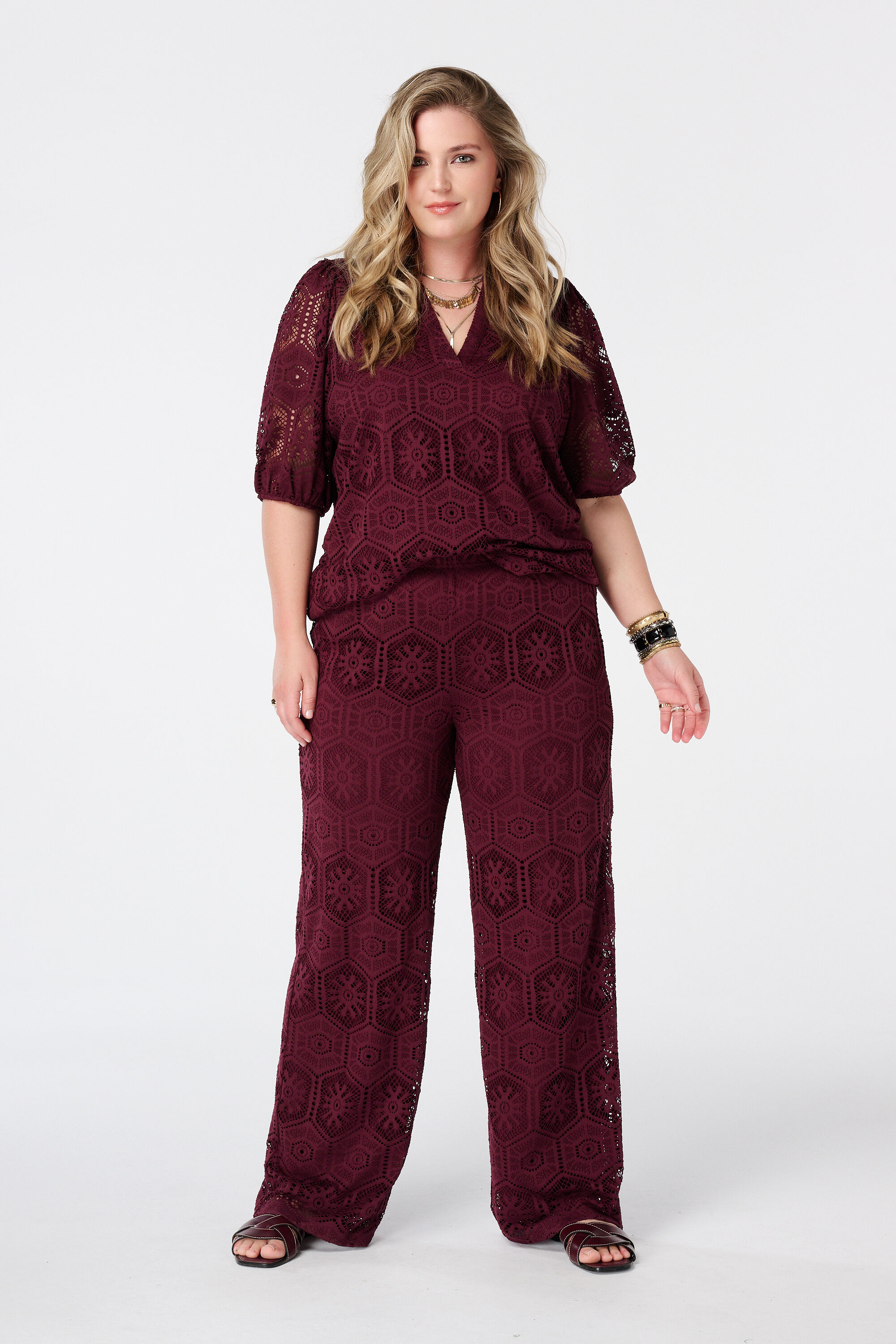 Pantalon large avec crochet