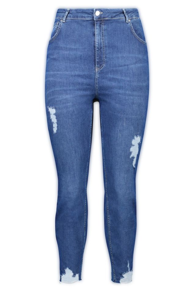 Jeans met destroyed detail image number 0