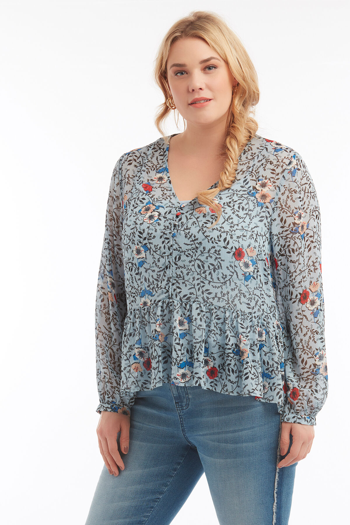 Blouse met bloemenprint image number 5