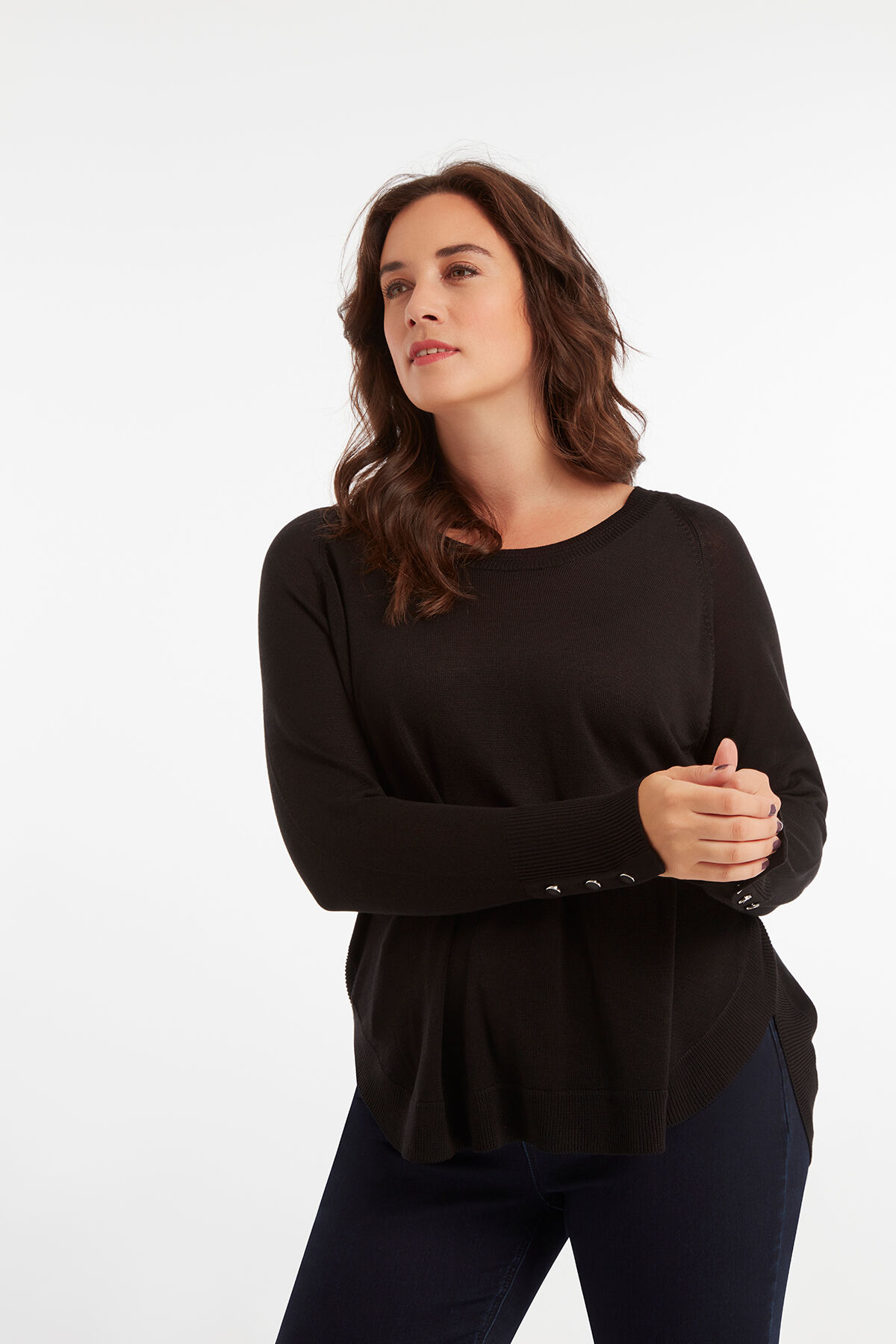 Pull-over fin avec motifs c&ocirc;tel&eacute;s image number 4