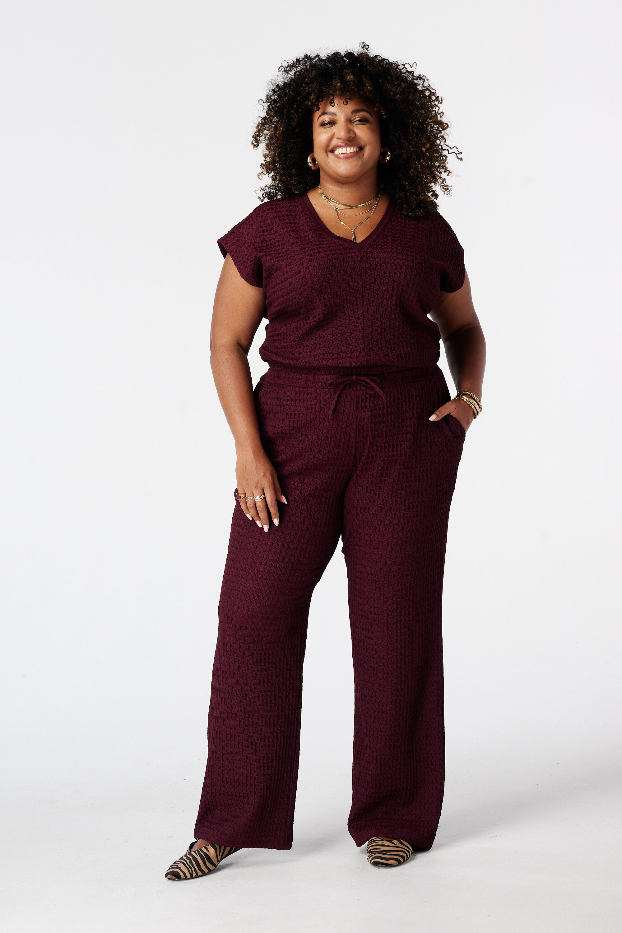 Broek met elastische taille image number 0