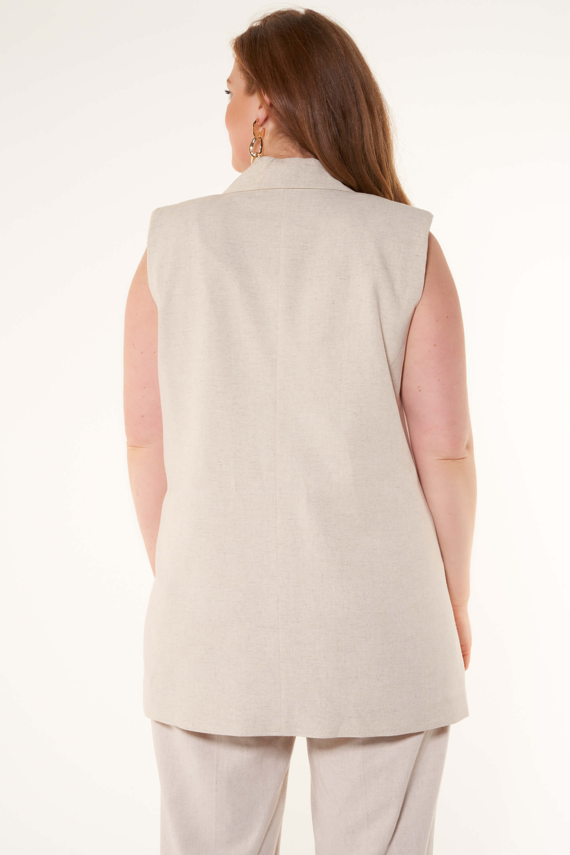 Gilet met linnen image number 3